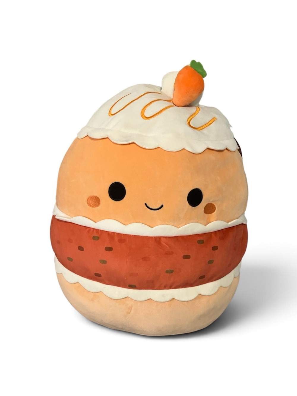 Squishmallows Orange and Cream Dessert Plush Accent Pillow